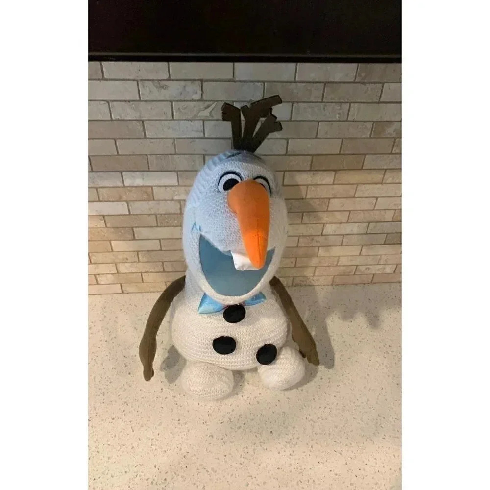 Disney Frozen Olaf 14” Crochet‎ Plush snowman Disney Elsa Anna - B13